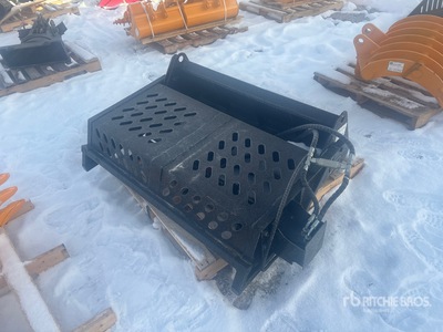 2025 GIYI GY-MRR47 47 in Mini Skid Steer Rock Rake Skid Steer Rock Picker (Unused)