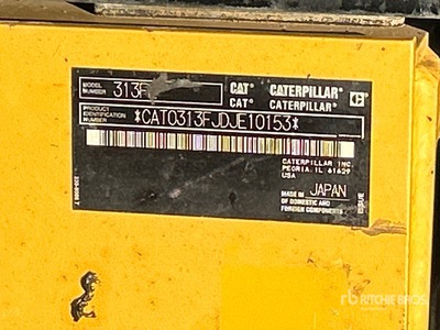 2017 Cat 313F L Koparka gąsienicowa