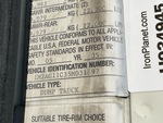 General Appearance with Motor Vehicle Safety Standards Label