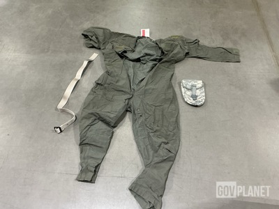 (50) Entrenching Tool Carriers, (2) Pairs of Flyer’s Coveralls & Assorted Items