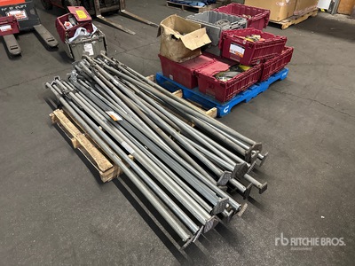 Quantity of Aluminum E-Track Ratchet Straps And Ratchet Load Bars