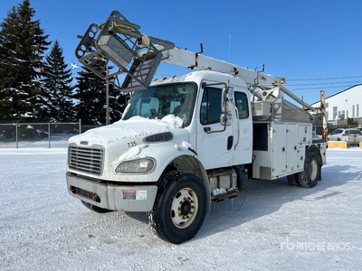 2017 Altec T40P 35 ft on 2018 Freightliner M2 106 4x2 Extended Cab Cable Placer Camion nacelle