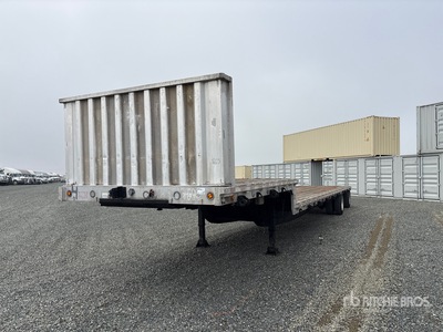 2007 Renk 48 ft T/A Spread Axle Single Drop Stufendeck-Anhänger