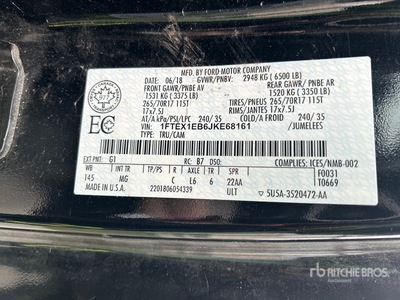 2018 Ford F-150 4x2 Extended Cab Pick Up