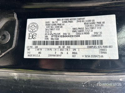 2019 Ford F-150 4x2 Extended Cab Pickup