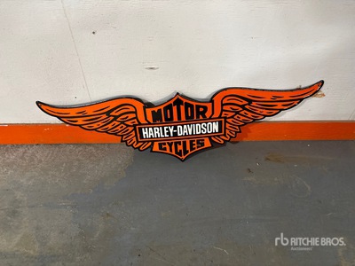 Harley Davidson 3 ft Porcelain Sign