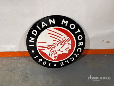 Indian Motorcycle 2 ft Porcelain Sign