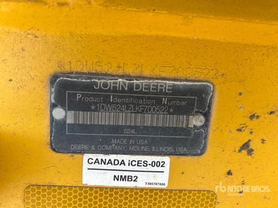 2019 John Deere 524L Wheel Loader