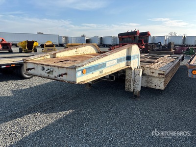 1981 Fruehauf 50 ton 16-Wheel Lowboy Trailer