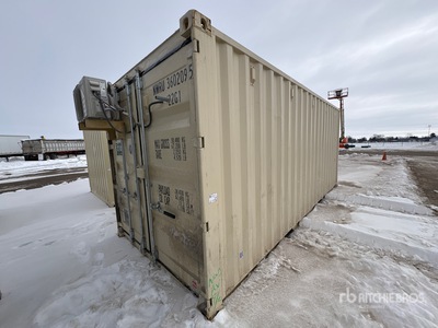 2025 20 ft High Cube 20 ft x 8 ft Skid-Mounted Mobile Office Storage Container (Unused)