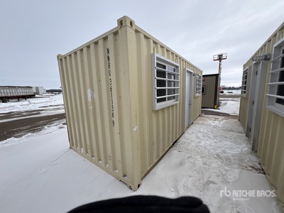 2025 20 ft High Cube 20 ft x 8 ft Skid-Mounted Mobile Office Storage Container (Unused)