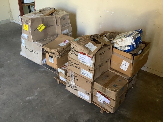(8) Flush Valves, (3) ADA Dryers, (5) Toilets & Assorted Items