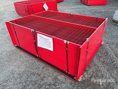 Quantity of (30) 8 ft x 6 ft Powder Coated Canes Valla (Unused)