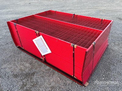 Quantity of (30) 8 ft x 6 ft Powder Coated Canex Transenne da cantiere (Unused)
