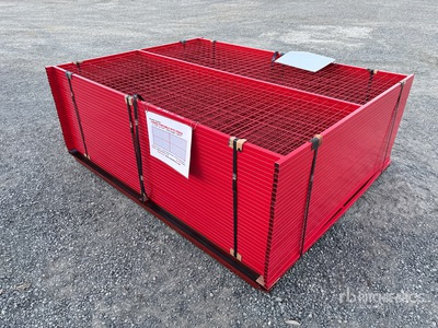 Quantity of (30) 8 ft x 6 ft Powder Coated Canex Transenne da cantiere (Unused)