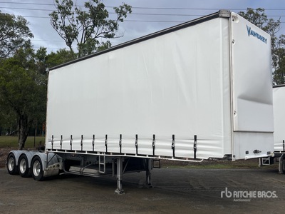 2016 Vawdrey Tri/A B-Double Lead مقطورة جانبية بستائر