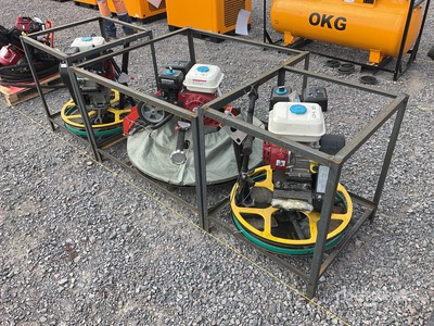 Quantity of (3) 2026 HUNTER PRO PTM-100&PTM-60 Lote de Allanadoras de Concreto (Sin Usar) / Power Trowel (Unused)