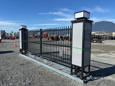 2026 Suihe SG-20C-1 20 ft x 8 ft Wrought Iron Bi-Parting Puerta de entrada (Unused)