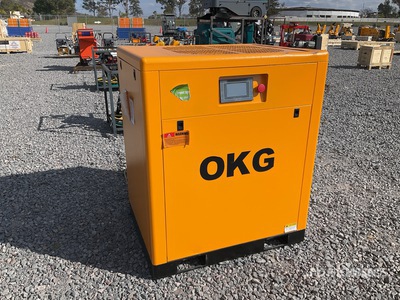 2025 OKG SAC-20 2.4 m3/min Skid-Mounted Electric Compresor de Aire de Tornillo (Sin Usar) / Air Compressor (Unused)