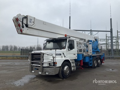 1990 Wumag WS370 37 m on Scania T93HL 6x2 شاحنة دلو