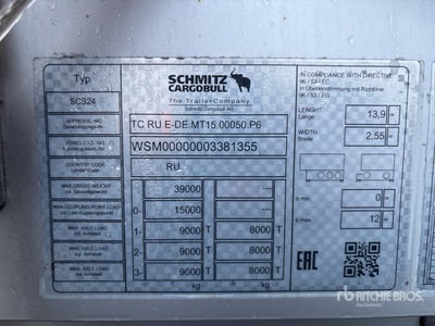 2022 Schmitz Tri/A Remolque Portamaquinaria