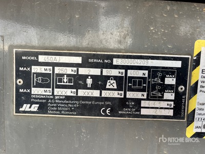 2017 JLG 450AJ Articulating Boom Lift