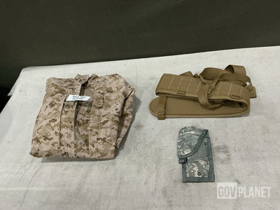 (105) M4 Two Mag Pouches, (8) Working Parkas & Assorted Items