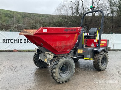 2018 Mecalac TA3s 3 ton 4x4 Swivel Tombereau
