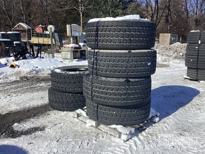(4) Goodyear 445/65R22.5 Tires & (2) Michelin 445/65R22.5 Tires