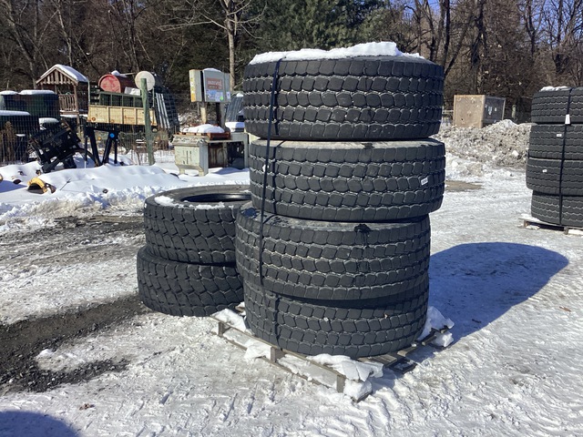 (4) Goodyear 445/65R22.5 Tires & (2) Michelin 445/65R22.5 Tires