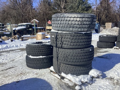 (6) Assorted 445/65R22.5 Tires