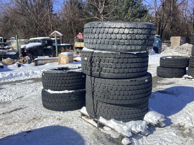 (6) Assorted 445/65R22.5 Tires