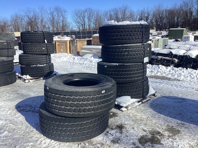 (6) Goodyear 445/65R22.5 Tires