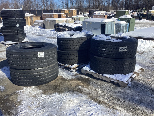 (6) Goodyear 445/65R22.5 Tires