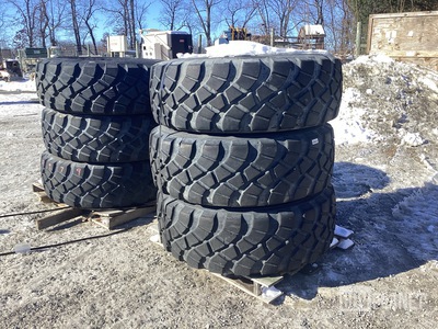 (6) Goodyear 16.00R20 Tires