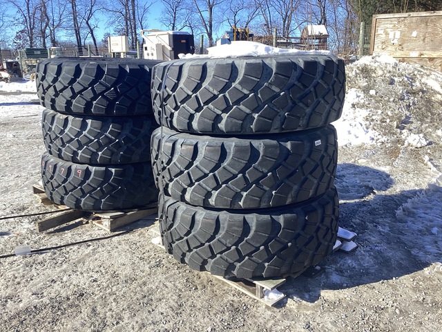 (6) Goodyear 16.00R20 Tires