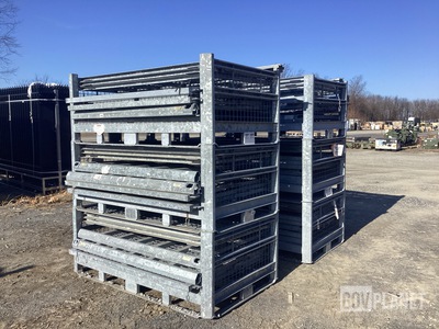 (2) Assorted Mobile Shelter Systems Storage & Transport Frame Assemblies