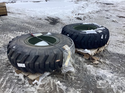 (2) S.T.A. 17.5-25 Tires w/Wheels