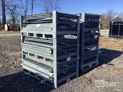 (2) Assorted Mobile Shelter Systems Storage & Transport Frame Assemblies