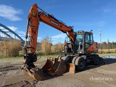 2020 Doosan DX 165 W-5 Pelle Sur Pneus Wheel Excavator