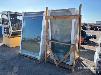 Quantity of (28) Sliding Glass Double Pain Argon Filled Doors (Unused)
