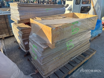 Quantity of (4) Pallets of Rolling Aluminum Glass Shields Divers - Industriel (Unused)