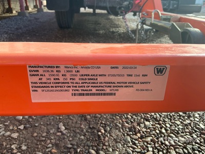 2022 Wanco WTLMB Solar Message Board