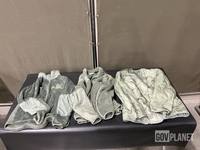 (59) Cold Weather Jackets, (1) Cold Weather Shirt & (1) C/W Coat Weather Liner