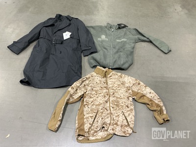 (9) Extreme Cold Weather Parka Liners, (13) All-Weather Coats & Assorted Items