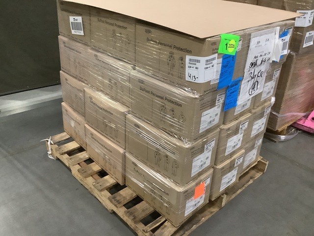(36) Boxes of DuPont TY122SWH2X002500 Tyvek Coveralls
