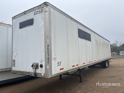 2013 Wabash DVCVHPC 53 ft x 102 in T/A Van Trailer