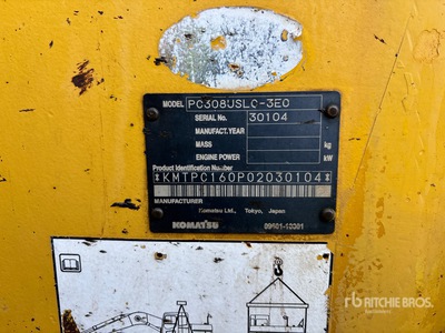 2007 Komatsu PC308USLC-3 Koparka gąsienicowa