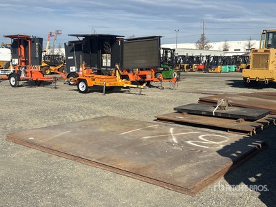 Quantity of (3) 8 ft x 12 ft (1 in Thick) Steel Plates