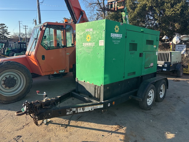 2016 Multiquip DCA-70SSIU4F 56 kW Mobile Generator Set (Inoperable)